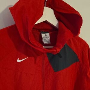 Nike Kids Red and Black Windbreaker